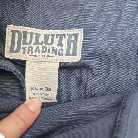 Duluth Trading Co Dry On The Fly Cargo Pants Mens XLx32 Blue Outdoor - Picture 6 of 9